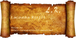 Laczuska Kirill névjegykártya